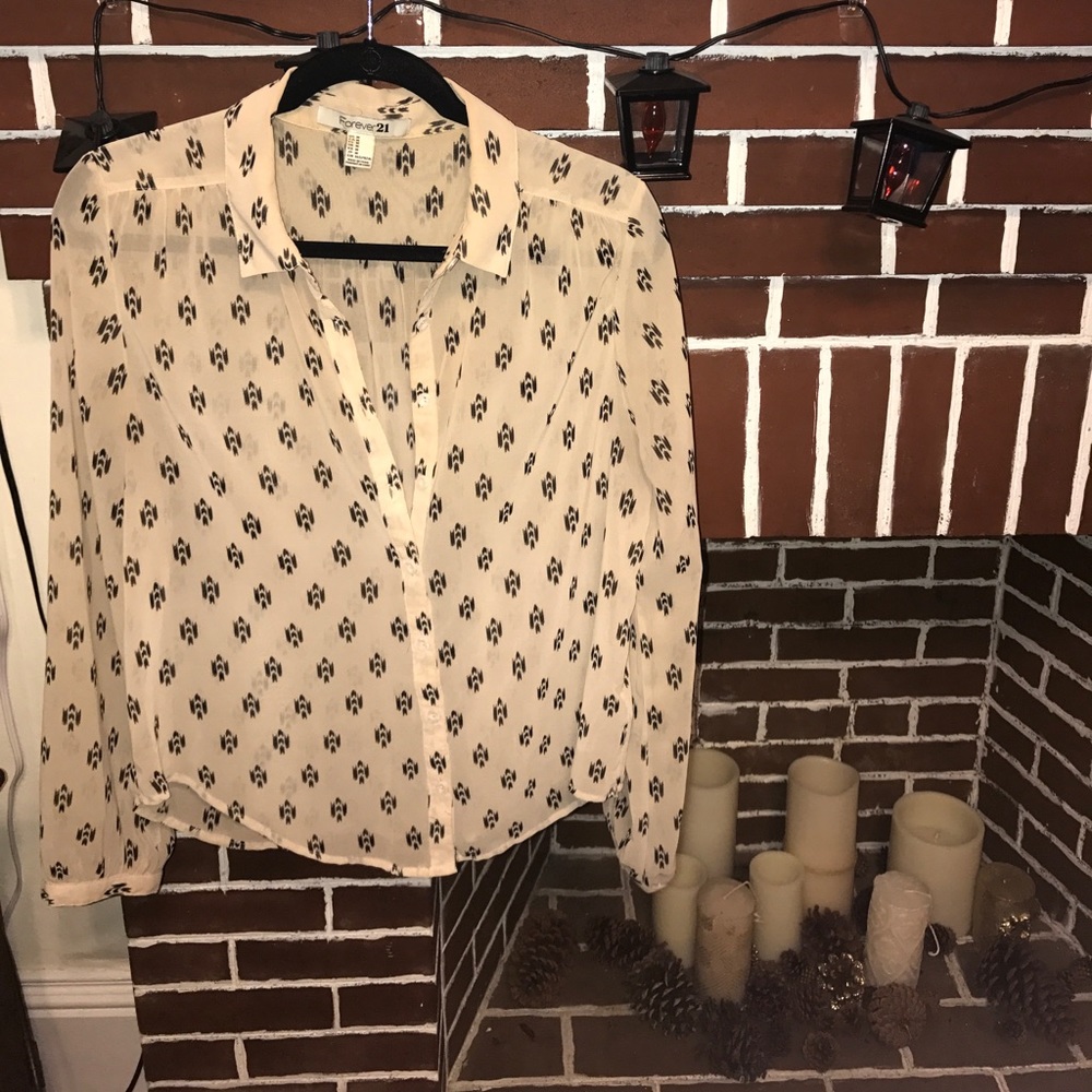 Long Sleeve Tribal Blouse