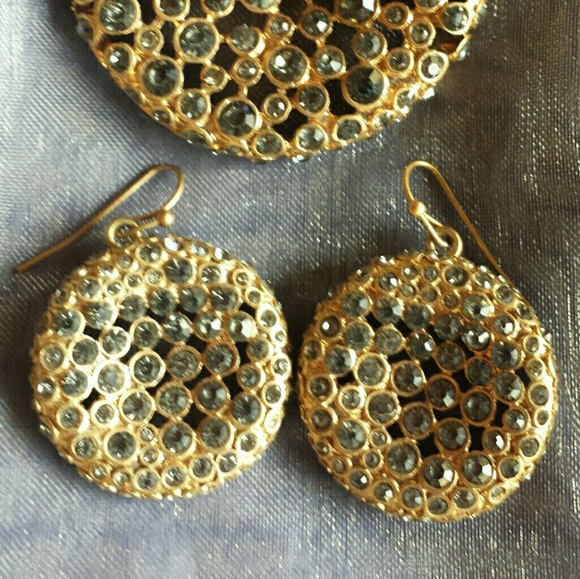 Chico's Bling Set-Gray Pendant Necklace & Earring! - Picture 2 of 4