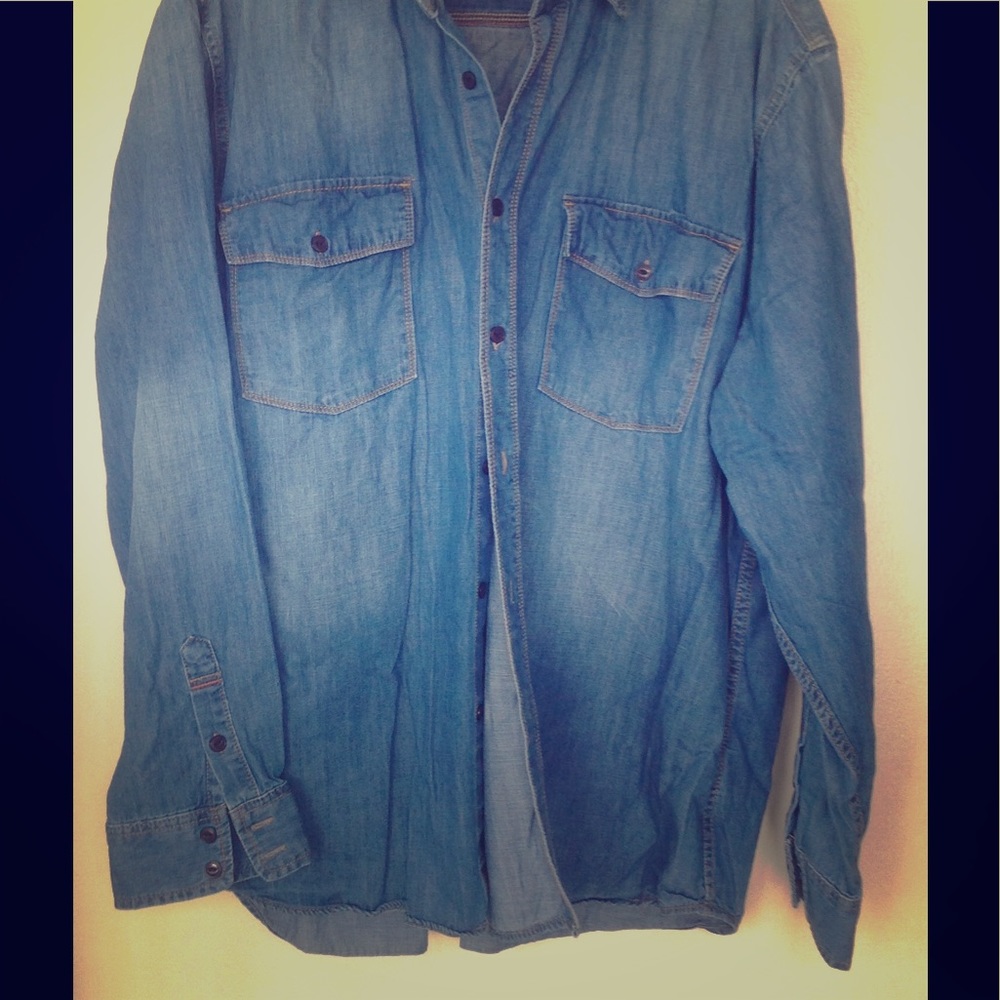 Men's soft jean shirt