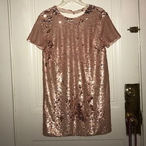 Forever 21 pink sequin dress!