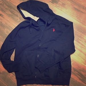 Polo zip up hoodie