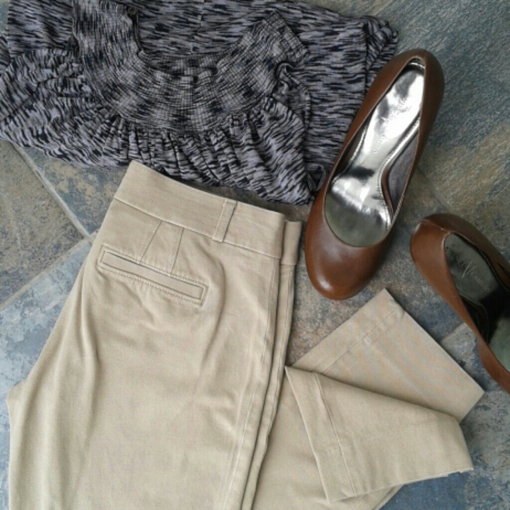 Banana Republic Tan Sloan Ankle Pants Size 2L