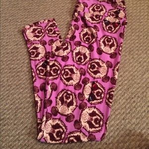 LuLaRoe 3D panda tall and curvy TC leggings