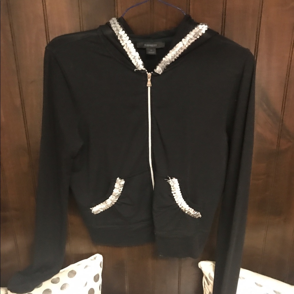 Sequin hoodie