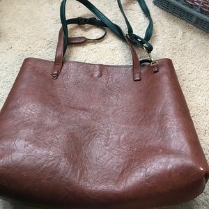 leather urban outfitters tote