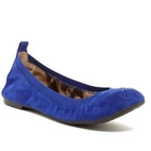 Sam Edelman Blue Suede Flats