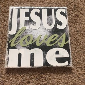 Jesus loves me sign