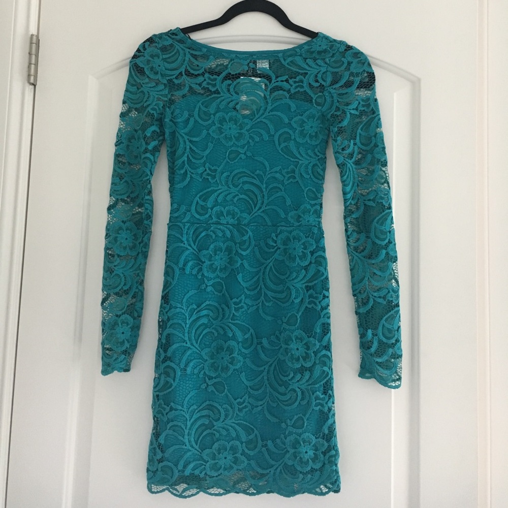 Teal Lace Dress (H&M)