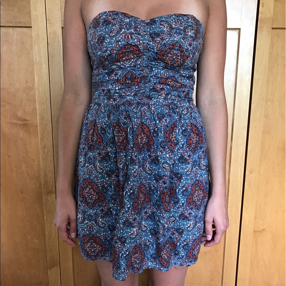 Urban outfitters strapless dress