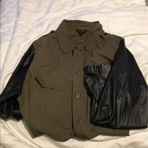 Plus size Green Lightweight Jacket