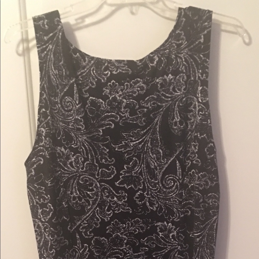 Knee length black dress