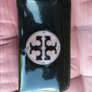 Tory Burch Navy and purple wallet