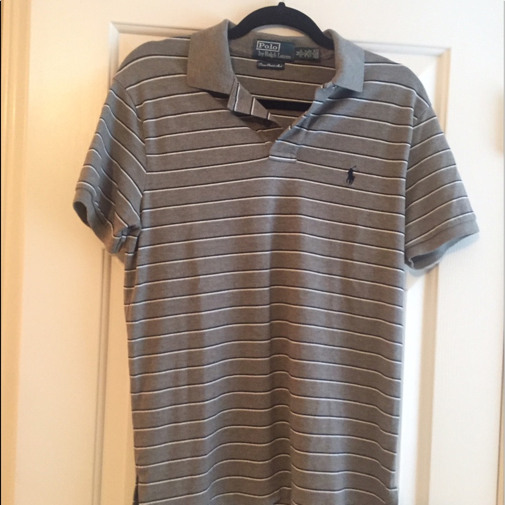 Grey striped Polo by Ralph Lauren Polo shirt