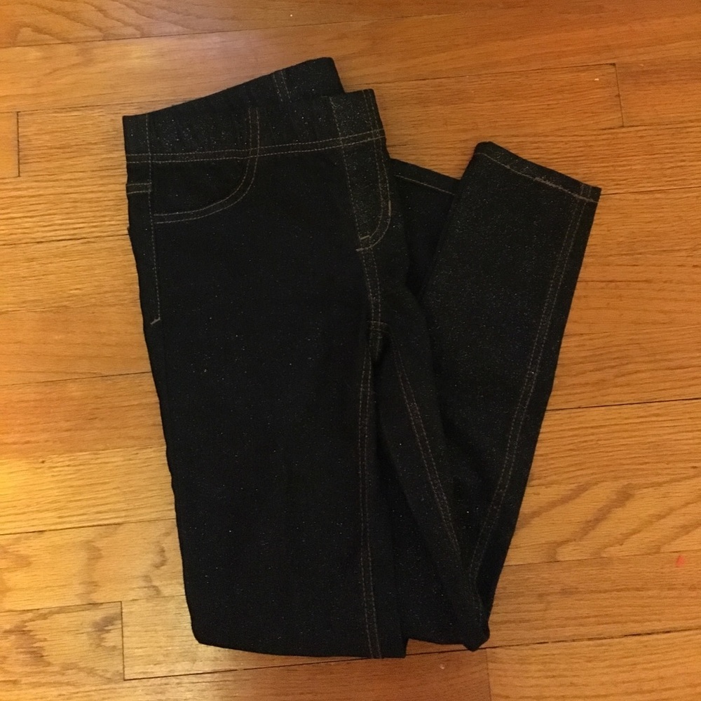 Girls stretchy, sparkly jeggings