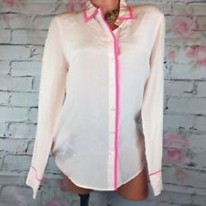 Price drop! J Crew Two-tone 100% silk blouse