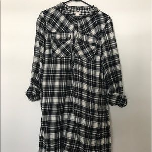 J Crew Plaid Flannel Dress