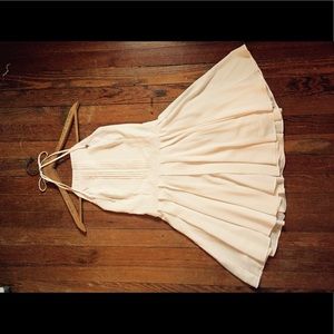 Pale pink tuxedo dress