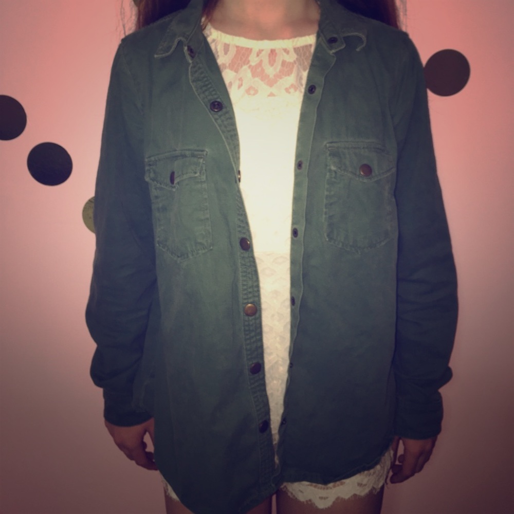 Olive Green Utility Jacket