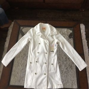 NWT. Billabong white jacket