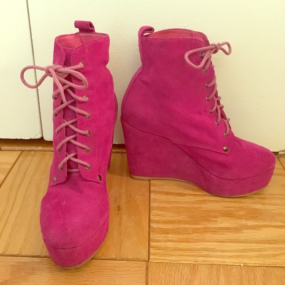 Steve Madden, Size 8, Pink Wedges
