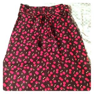 Black cherries pencil skirt