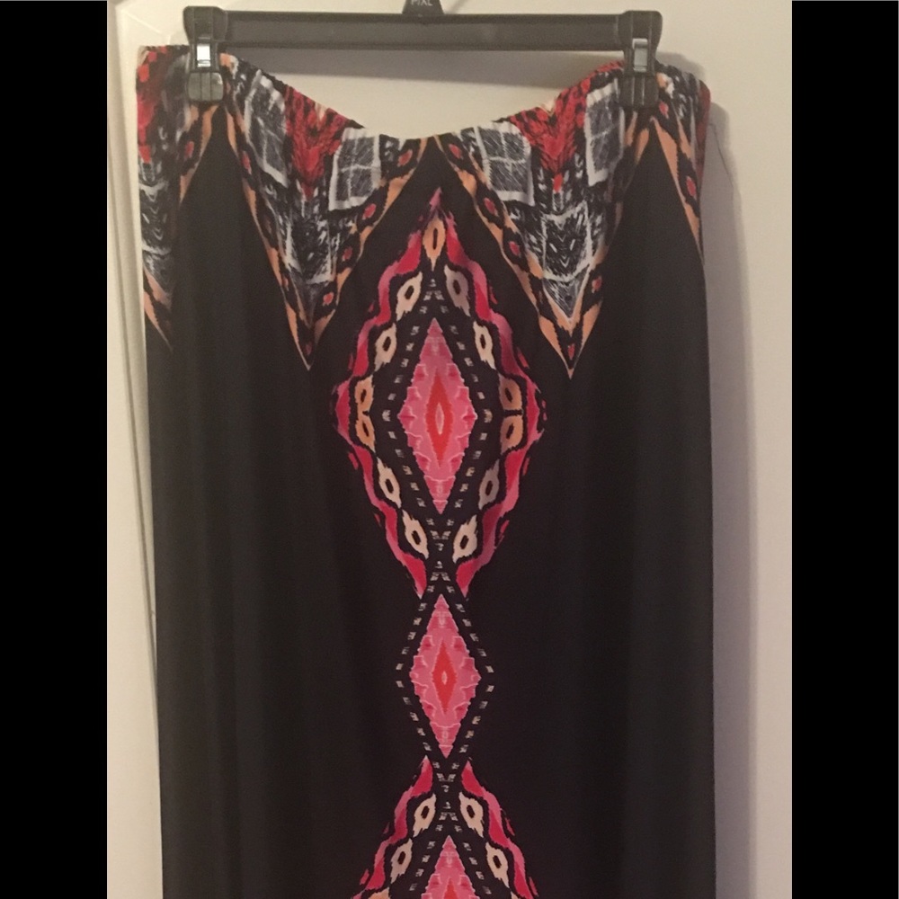 Blue and pink Maxi Skirt