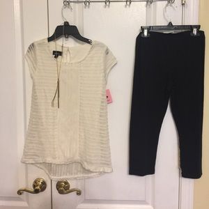 Amy's closet girl 2pcs top and leggings set L(14)