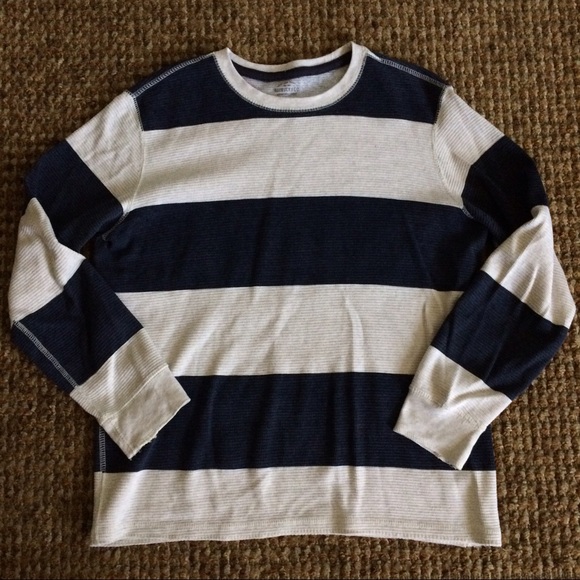 ⛔️SOLD Men Navy Blue & White Top - Picture 3 of 5