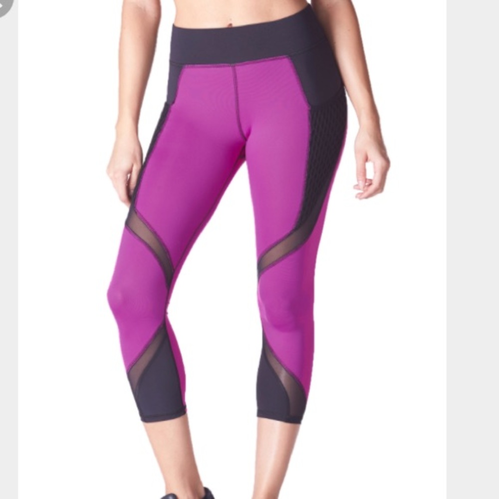 Michi Suprastelle Crop Legging w/ Pocket - Magenta