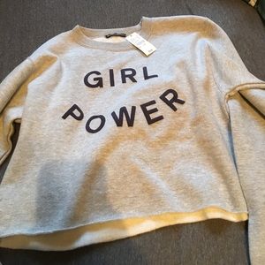 Pacsun Girl Power crop sweater