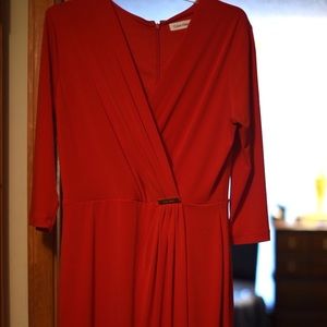 REDUCED PRICE - Red Calvin Klein dress