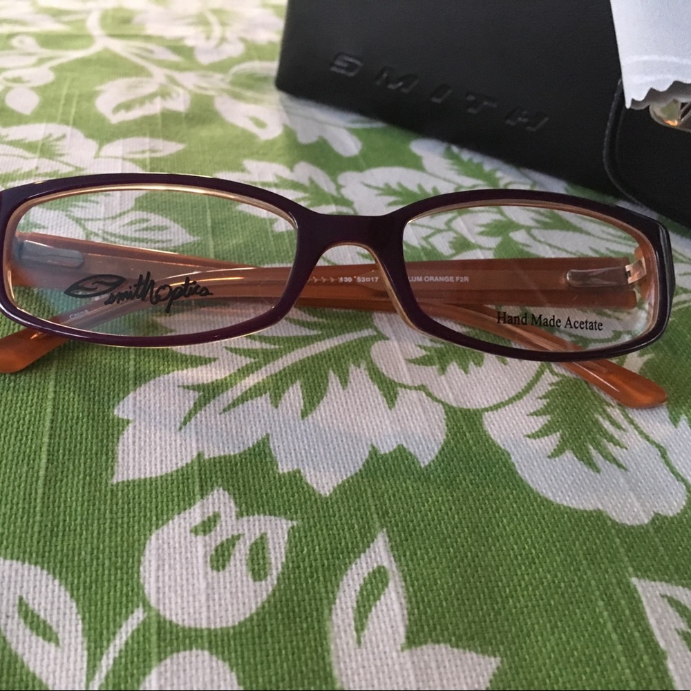 Smith eye glasses Eve plum/Orange NWT