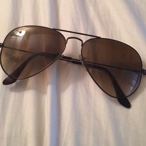 Greyish Brown Ray-Ban Small Aviators