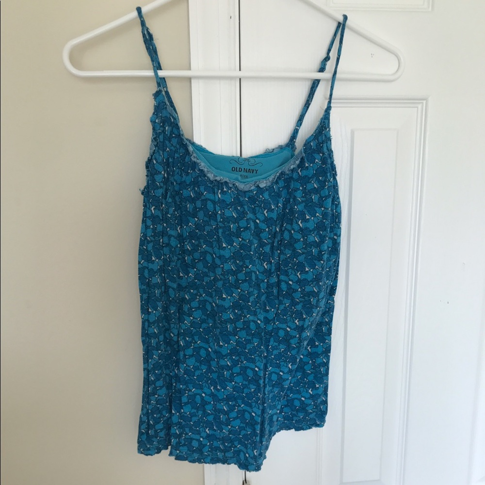 Blue Floral Top