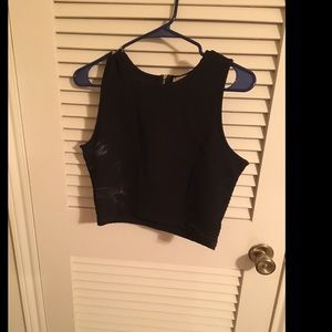Black crop top