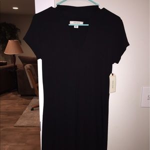Black choker dress