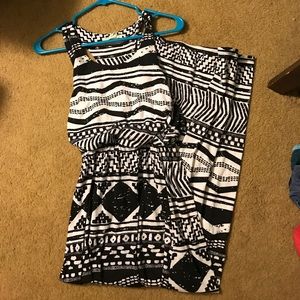 Tribal maxi dress