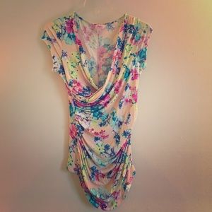 Candie's Floral Print Wrap Top!!
