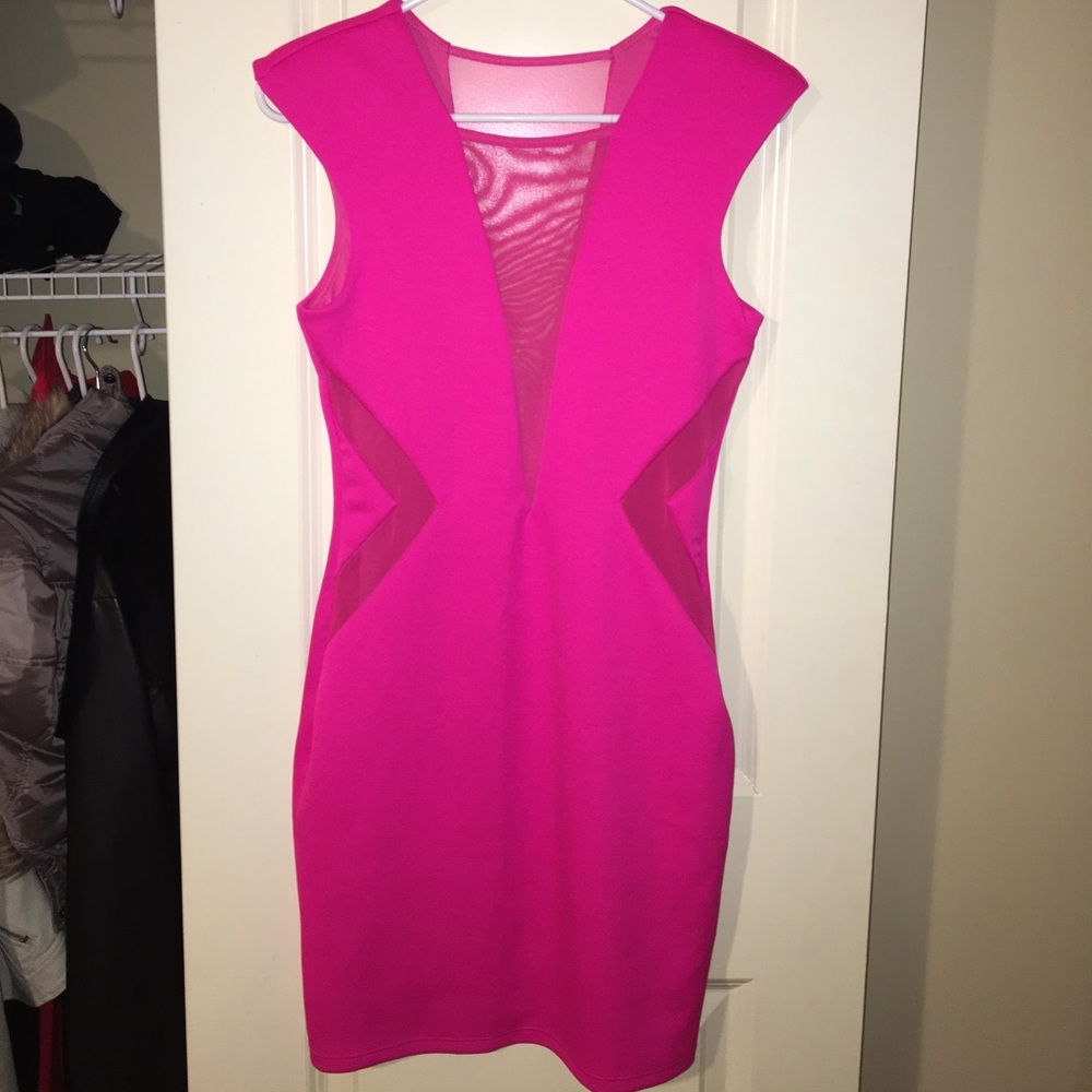Arden B hot pink party dress