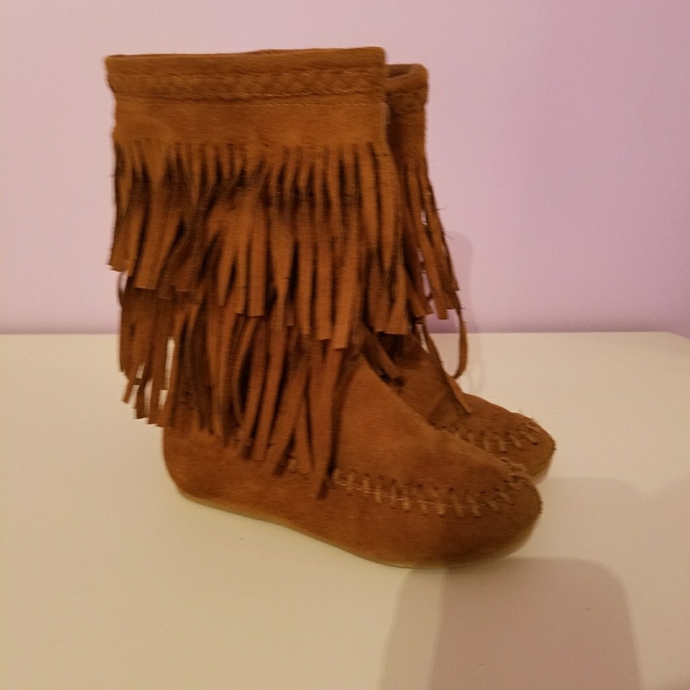 Rampage Brown Fringe boots