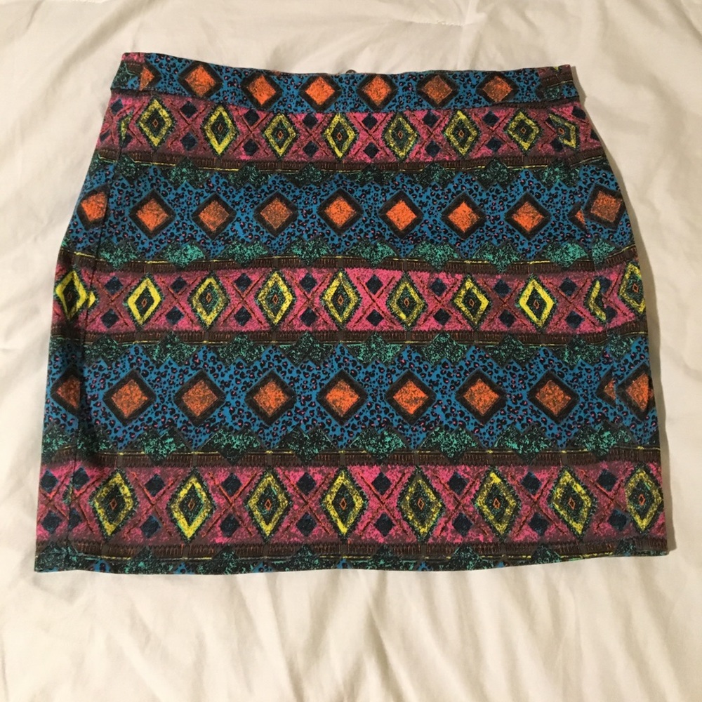 Colorful mini skirt