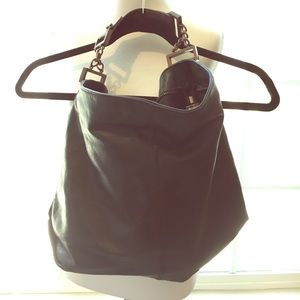 Leather hobo bcbg max azria