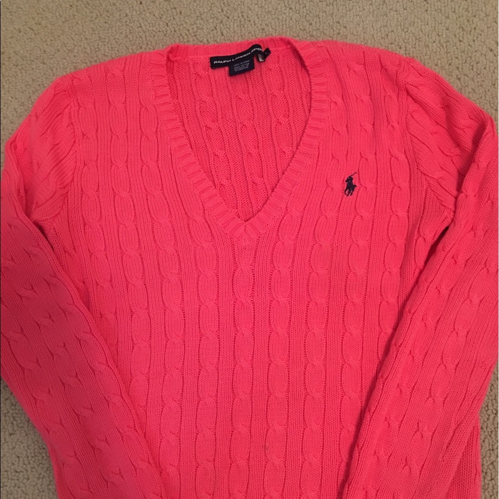 Hot Pink Ralph Lauren Sport Sweater