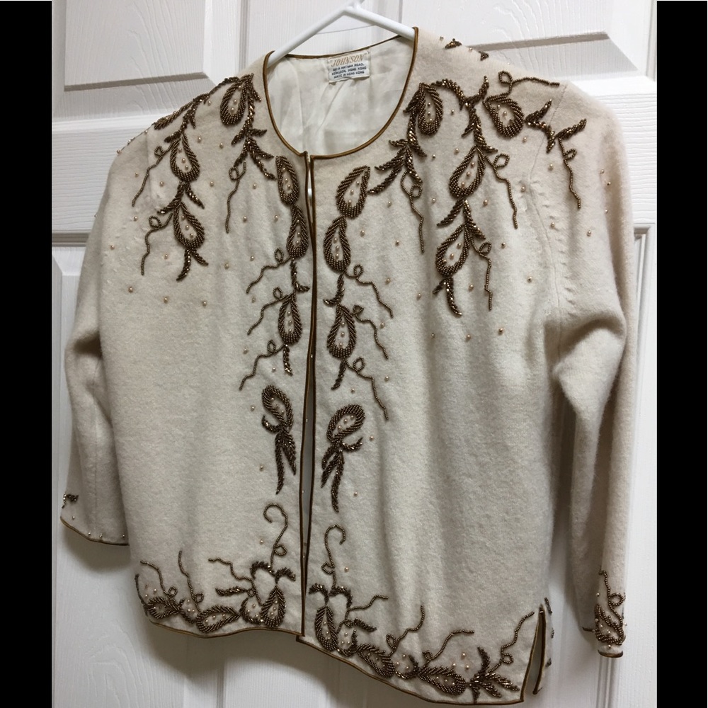 Vintage beaded cardigan