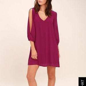 Fuchsia Shift Dress