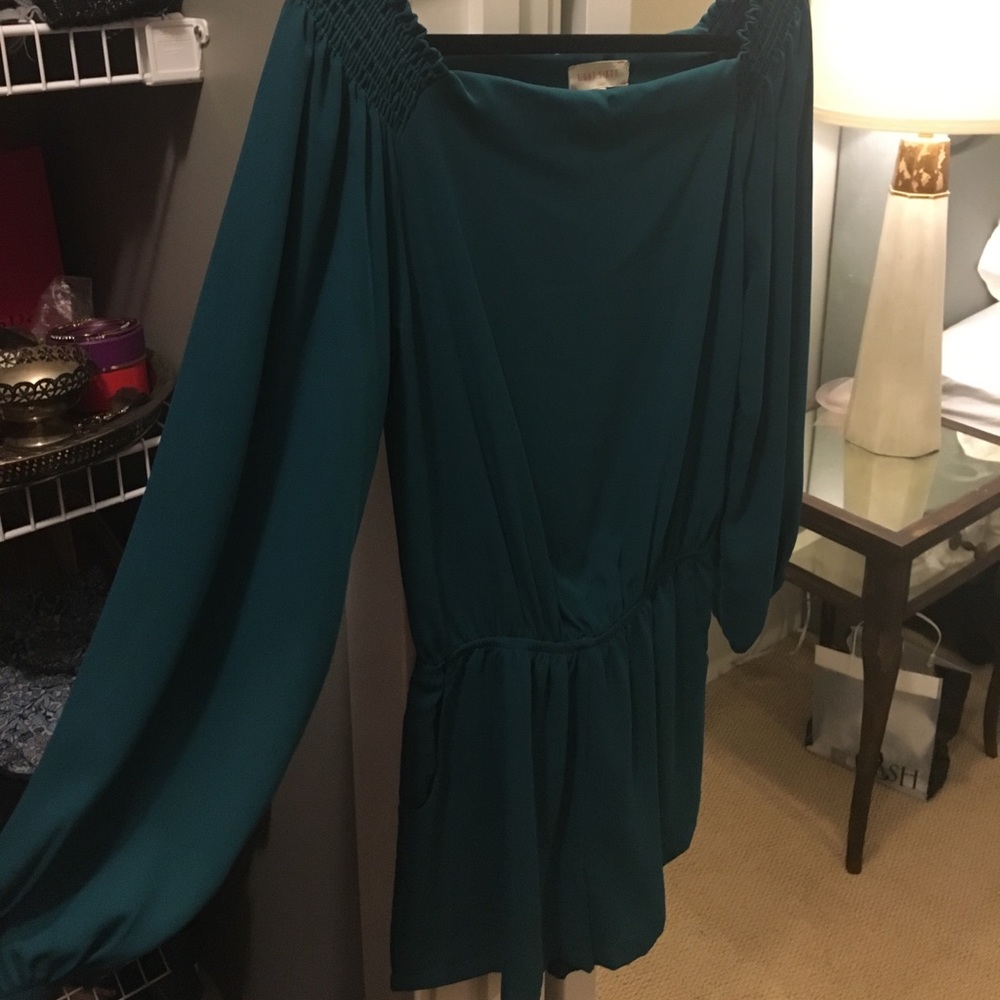 Green Romper long sleeves by Eight Sixty