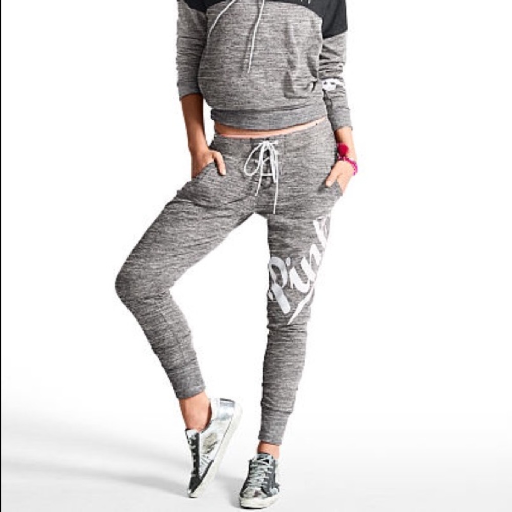 PINK Lace up Skinny Collegiate Pant