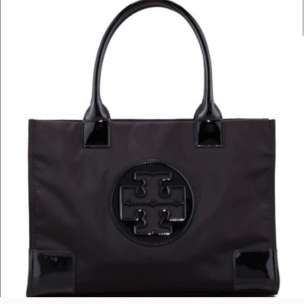 "Ella" Tory burch black tote