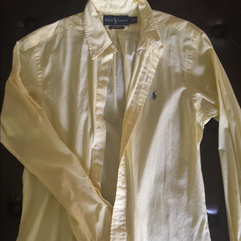 Men's Custom Fit Long Sleeve Button Down