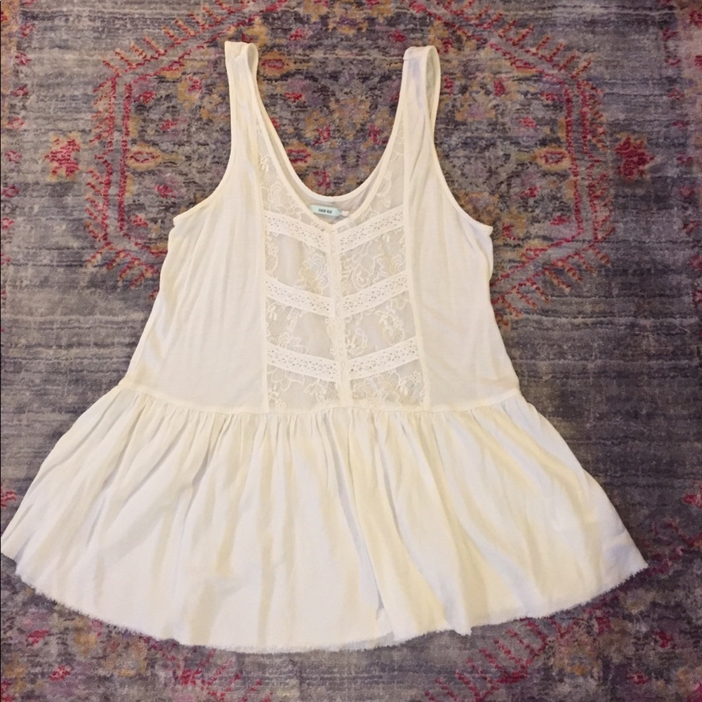 Kimchi Blue lace peplum top